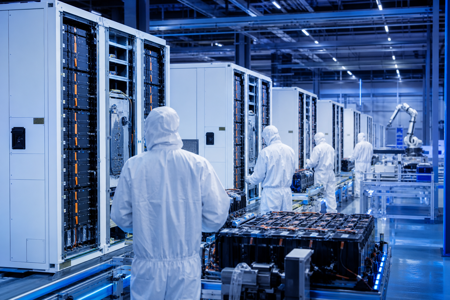 Manufacture base first screen: Energy Storage Systems assembly Line