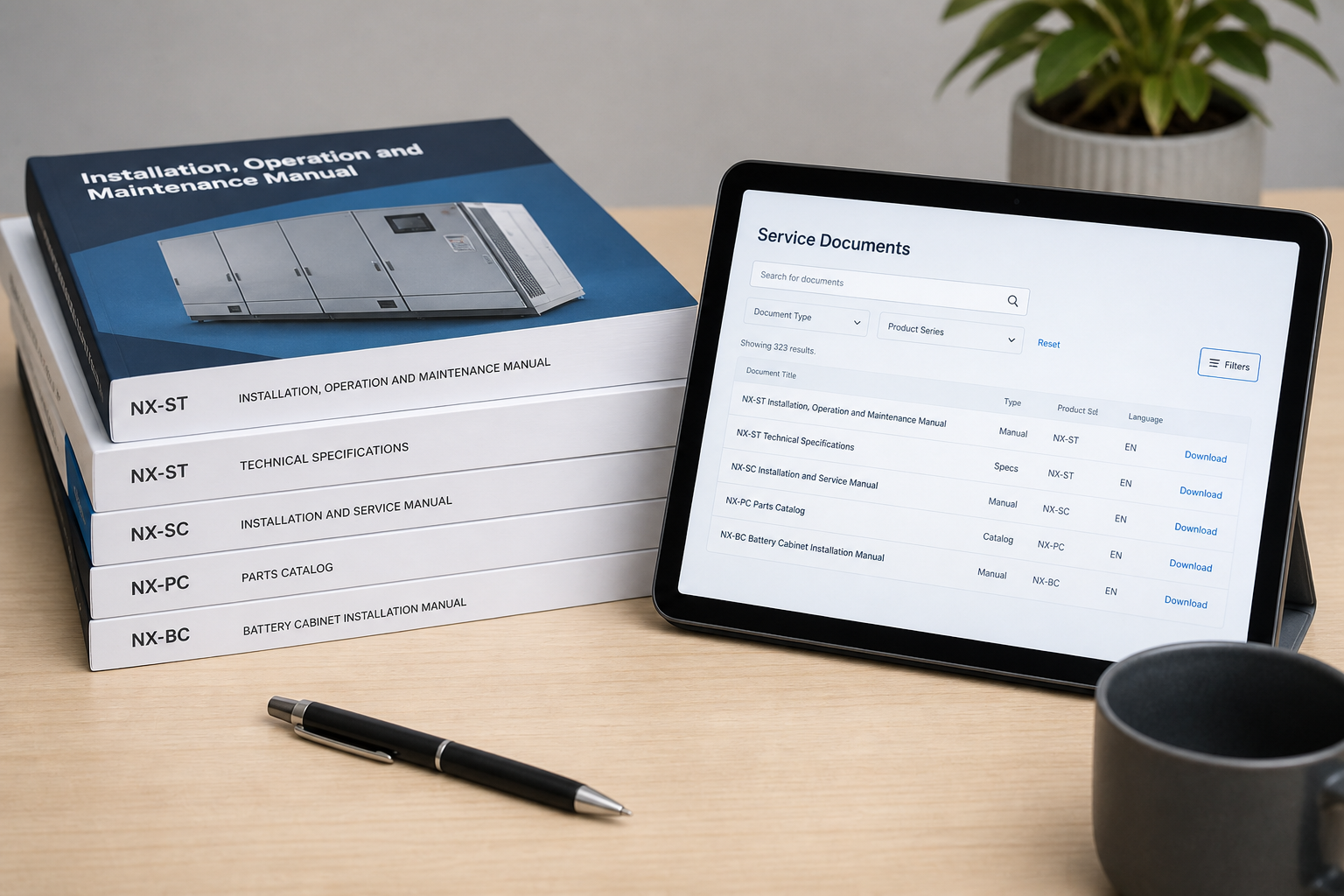 Manuals and service portal (demo)