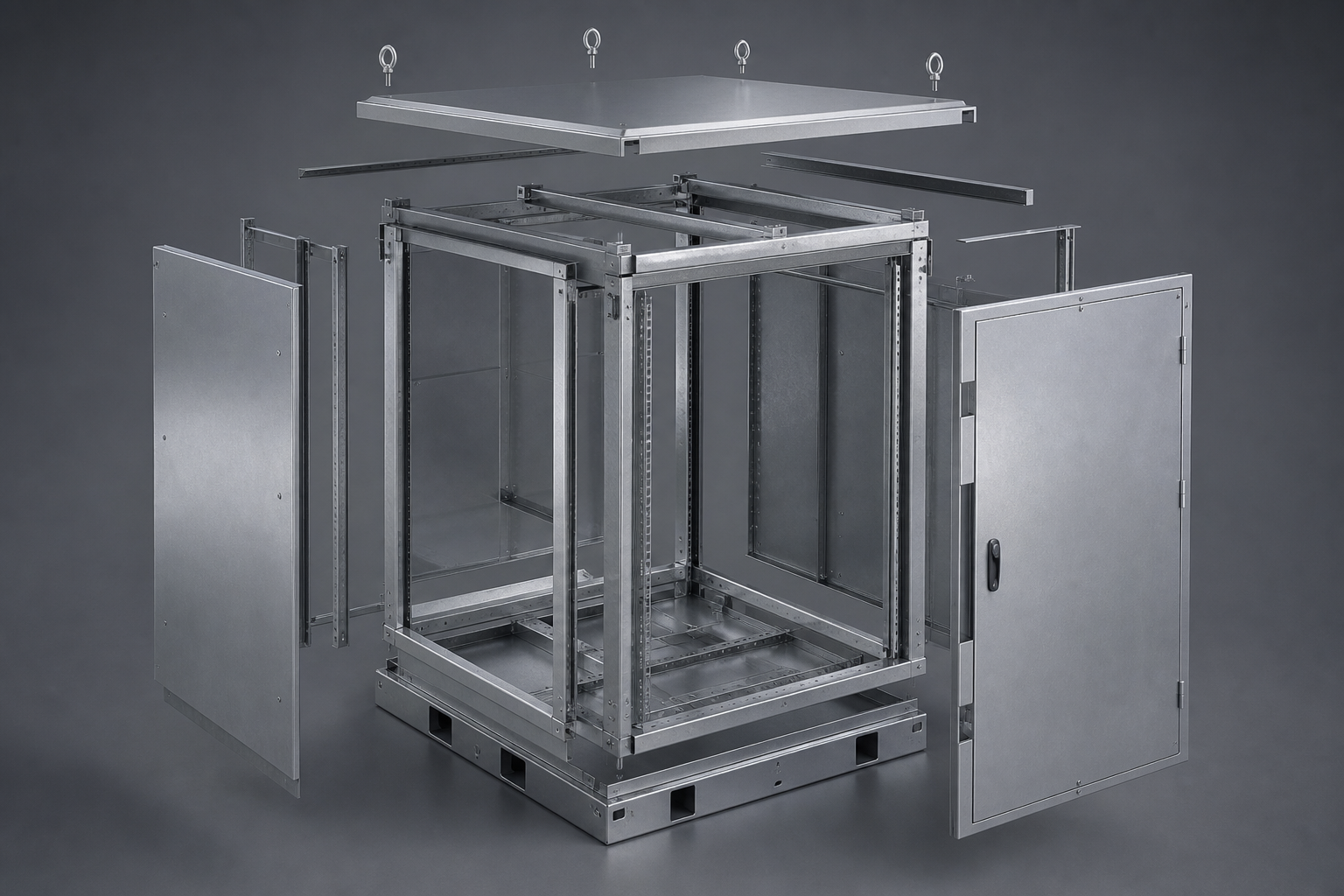 Whole-cabinet exploded structure