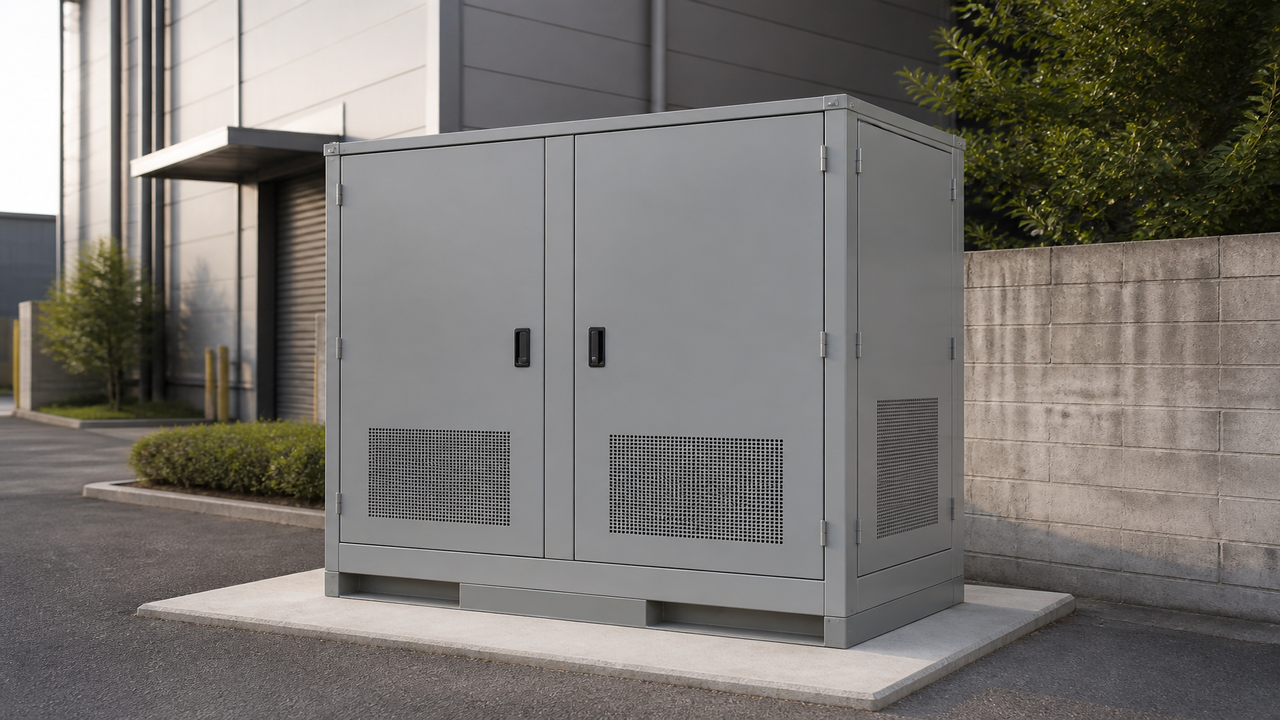 C3 urban / light industrial ESS finish scene (demo)