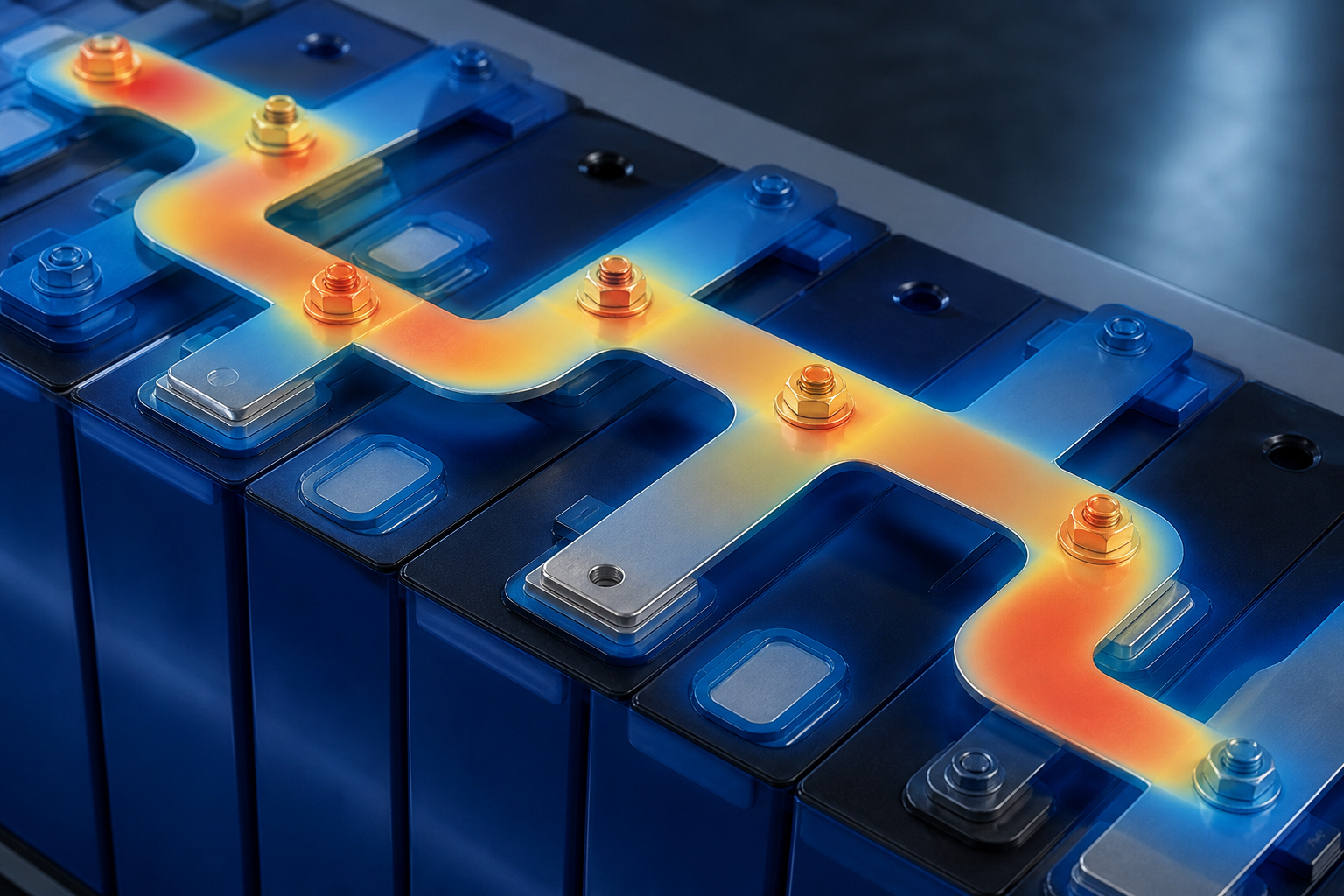 Busbar current-density and temperature-rise view