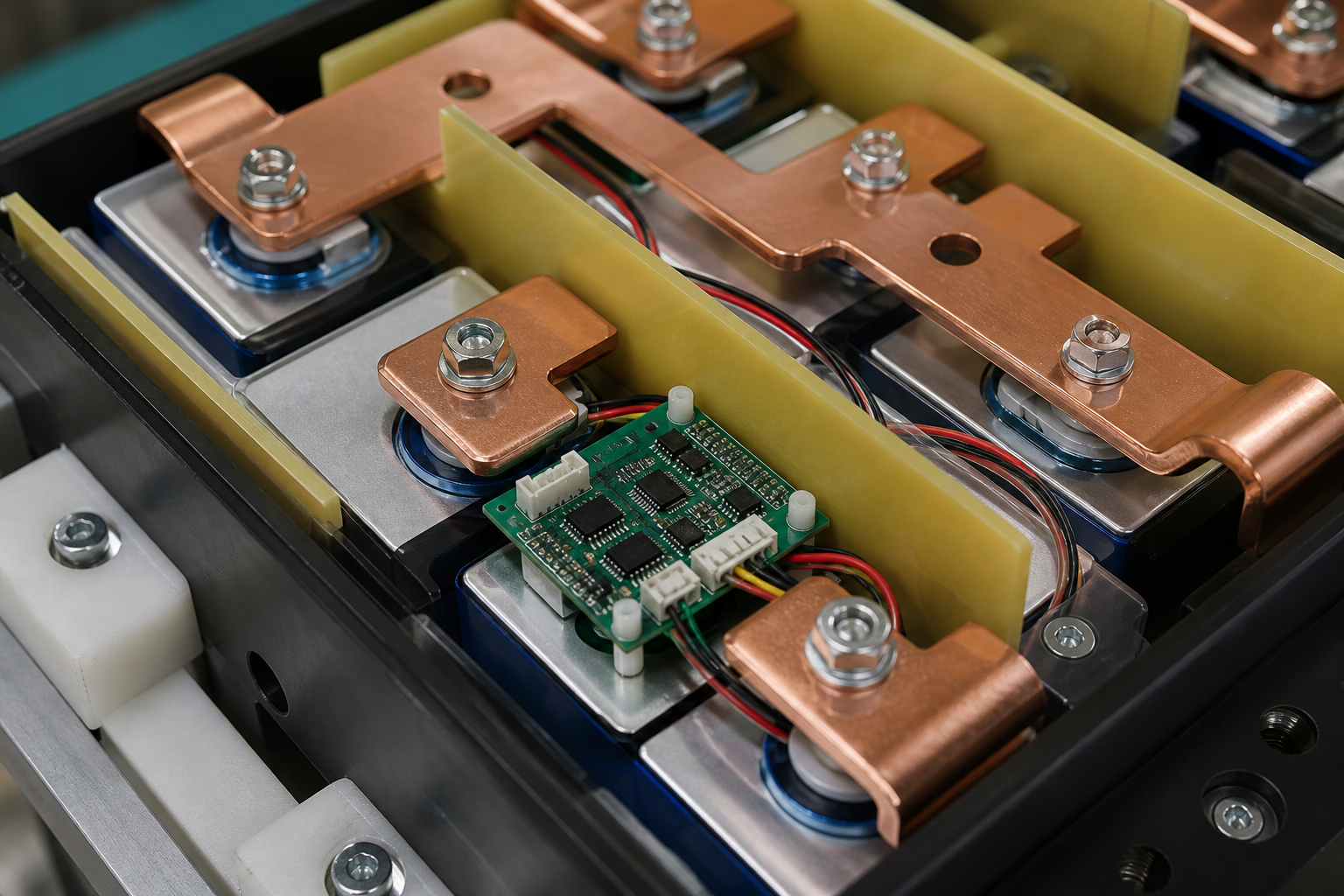Busbar, insulation and BMU sampling detail