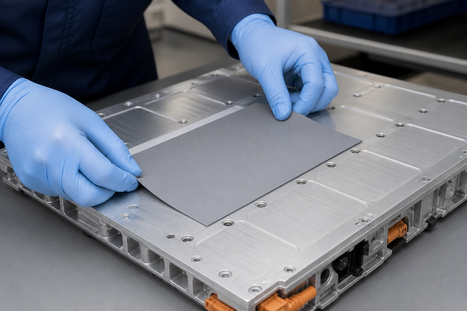 TIM pad application on cold plate