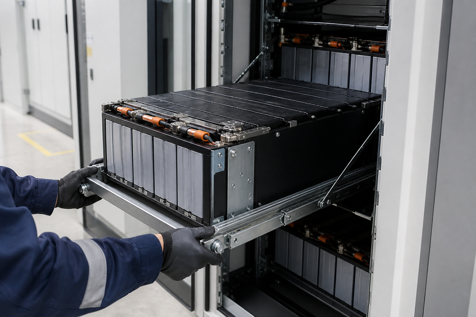 Module insertion into full-height Rack bay