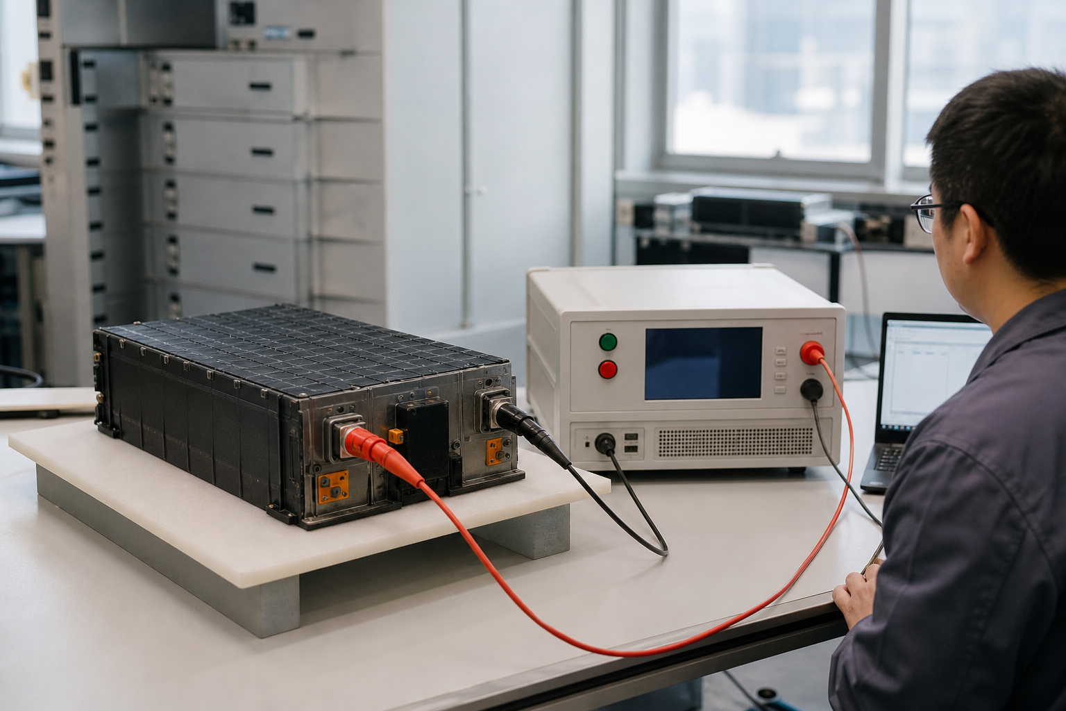 Dielectric hipot withstand test on module terminals
