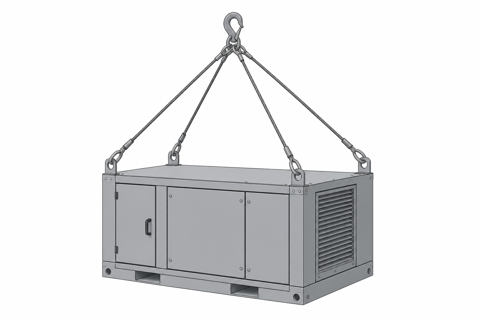 Four-point lifting sling diagram (demo)