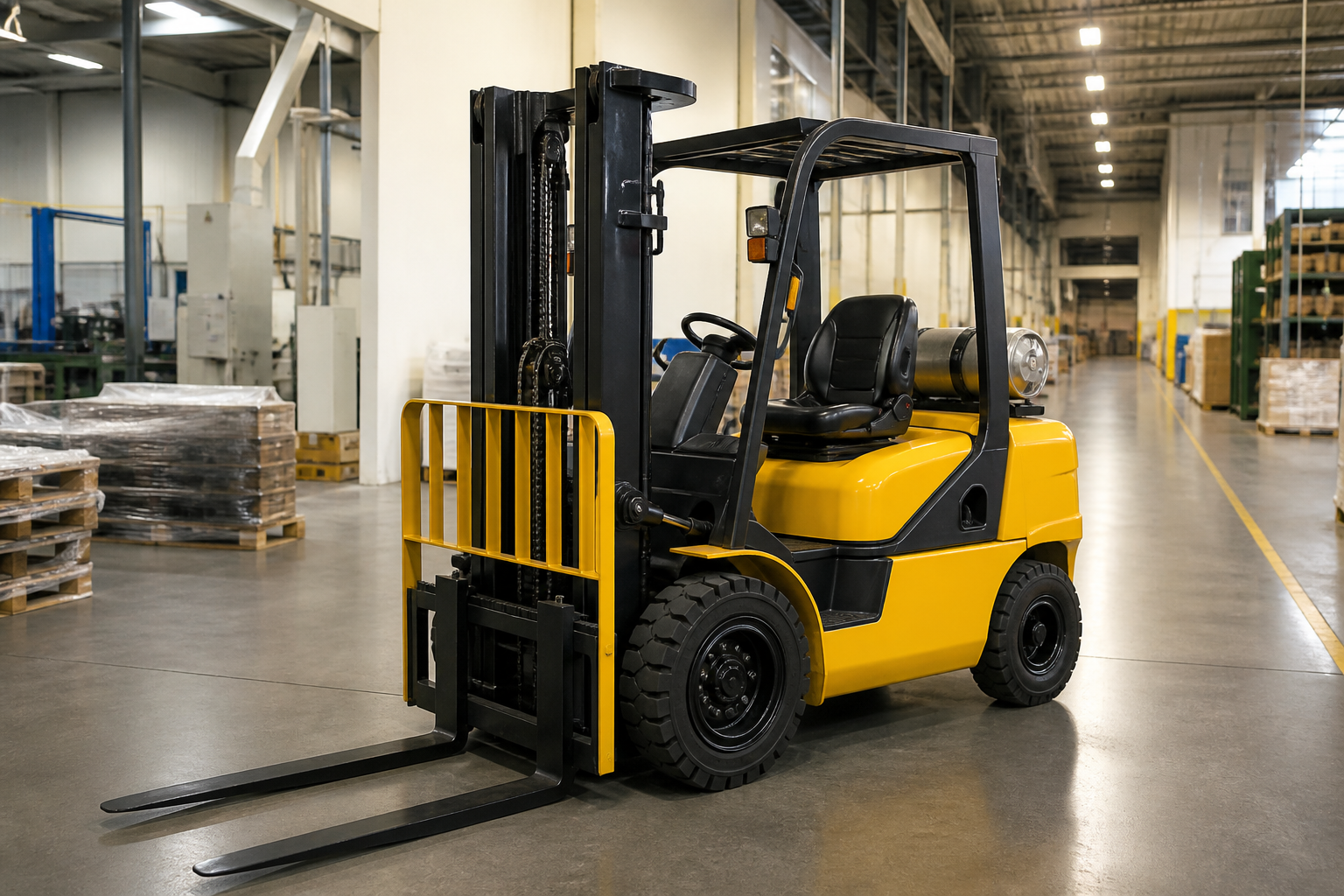 Factory outbound forklift handling