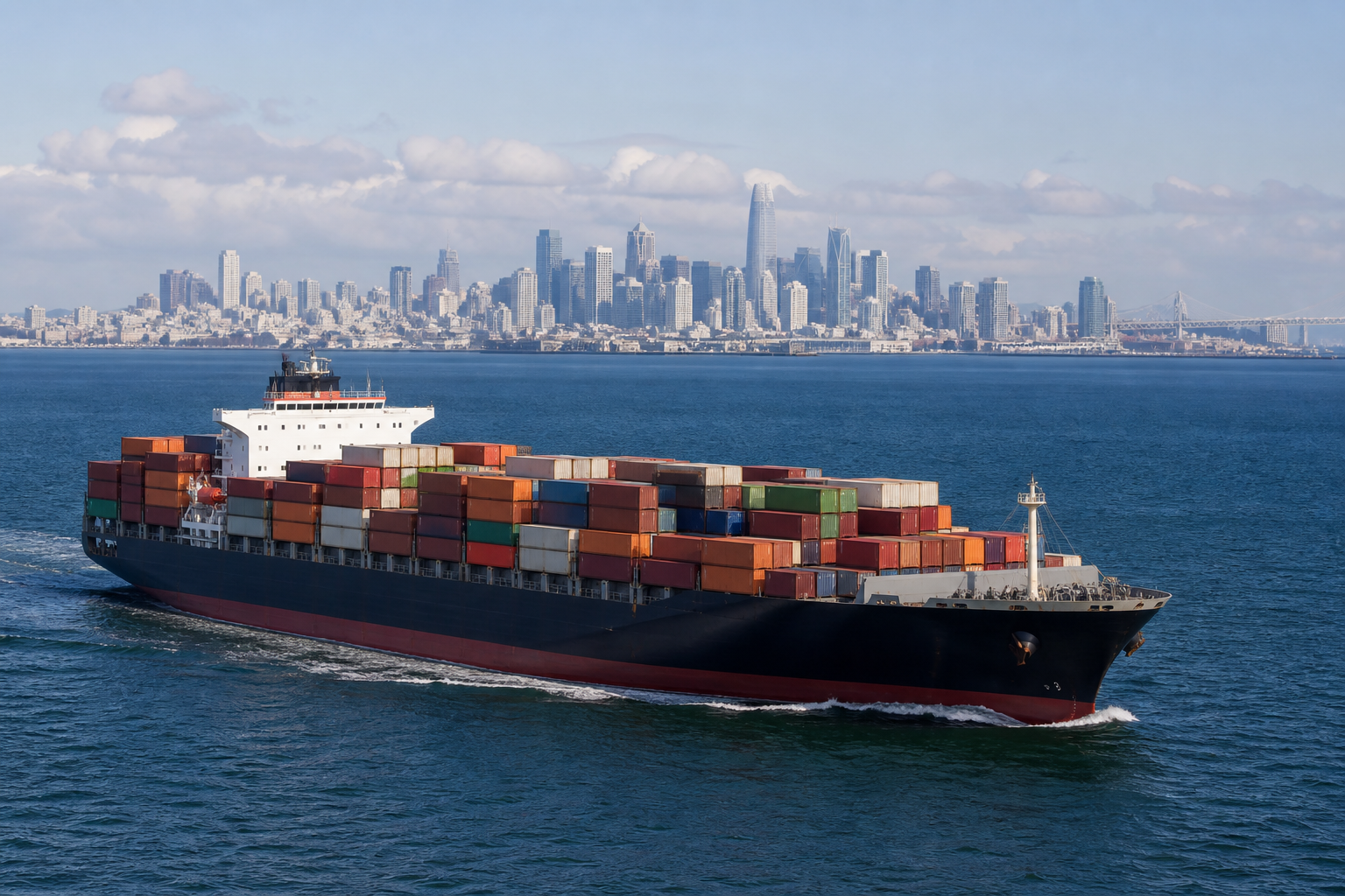 Ocean freight vessel environment