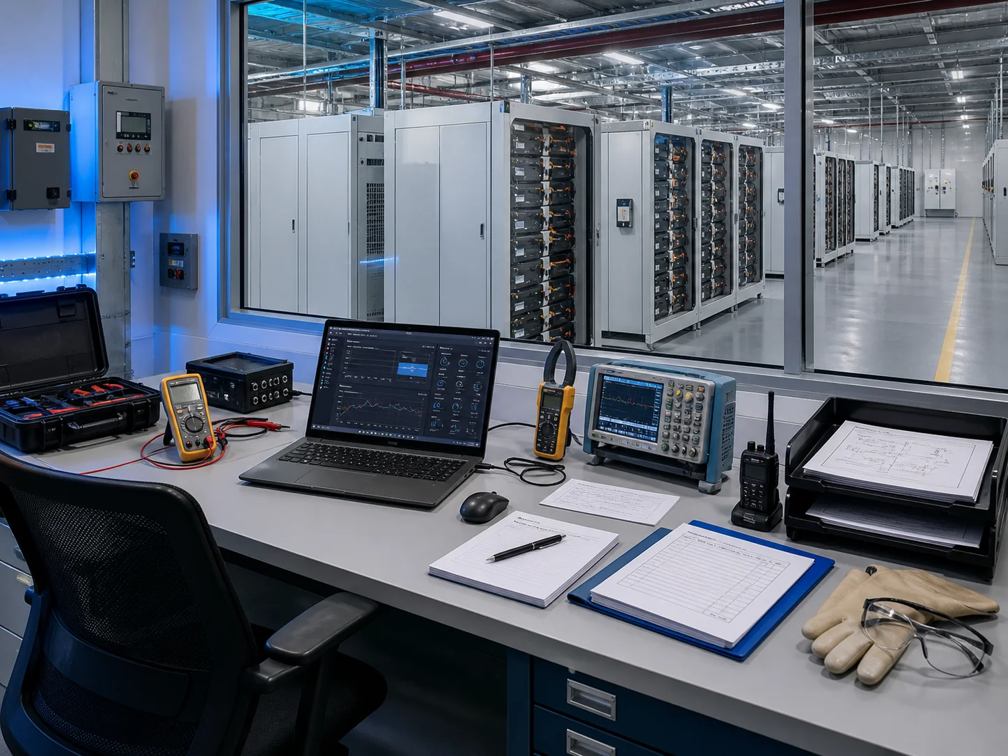Engineering maintenance workstation for the transport and operating layers