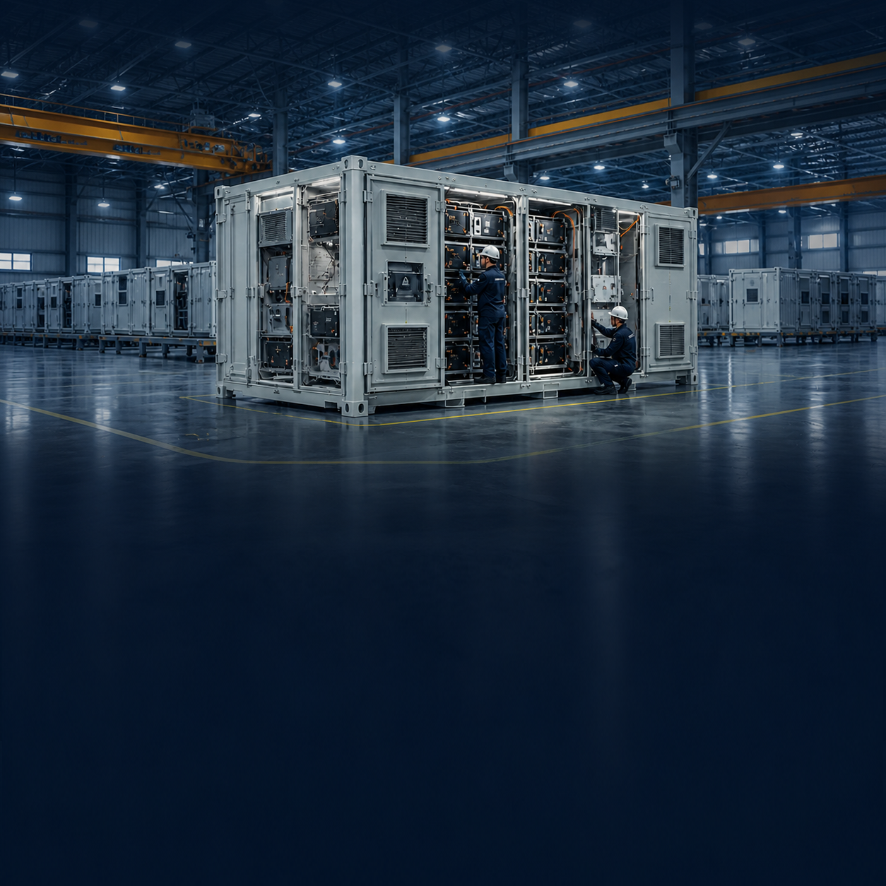 Controlled battery energy storage manufacturing